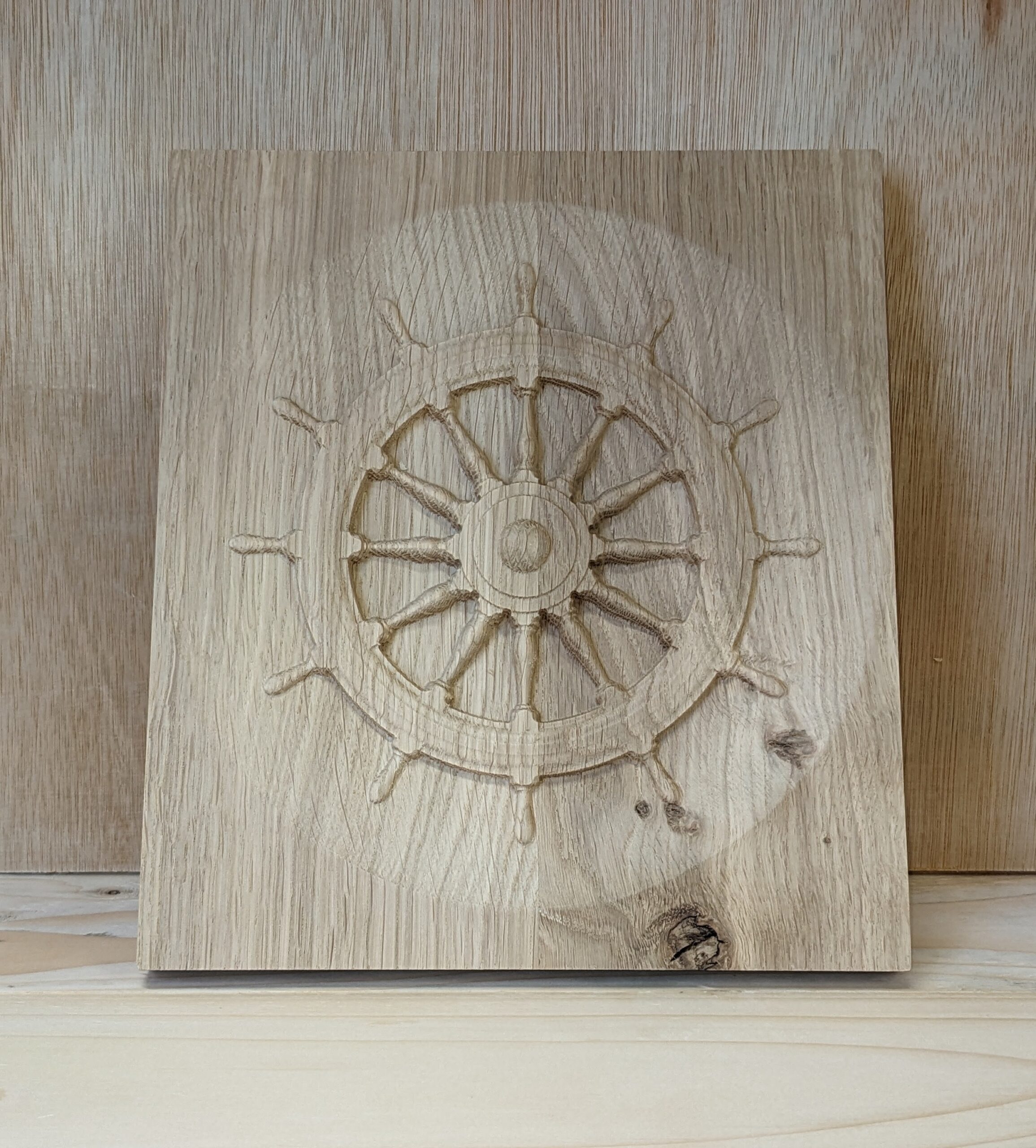 ships wheel cnc carving